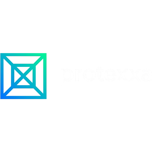 Procore logo with a teal and blue geometric icon and white text on a black background.