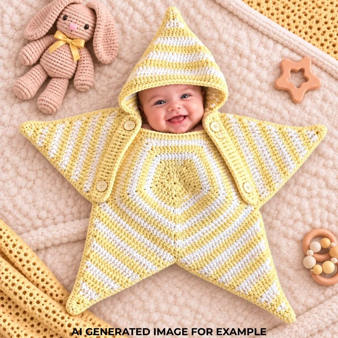 Little Star Pouch yellow and white star 40.jpg