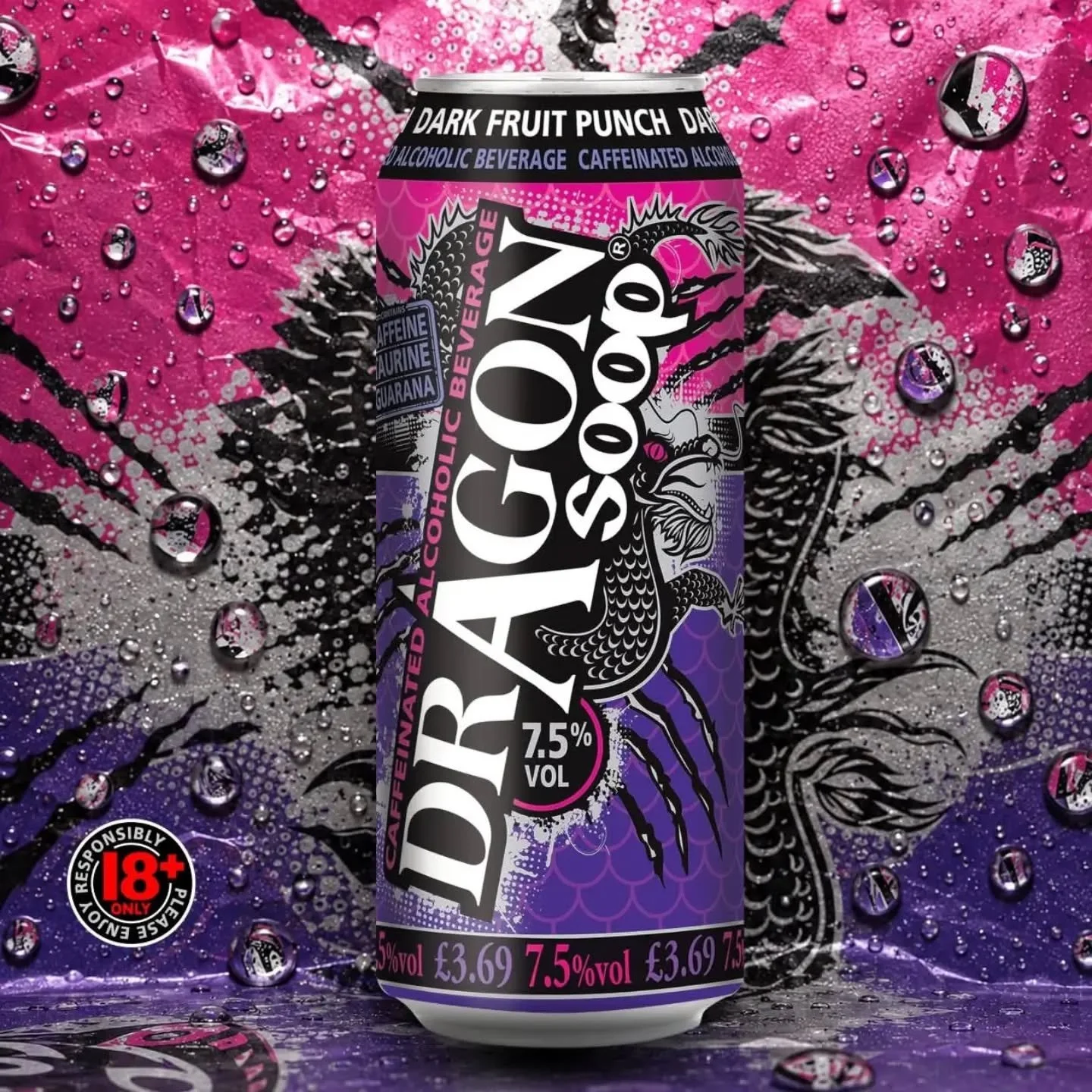 Subtle isn&rsquo;t our thing...

#DragonSoop is 7.5% ABV. Contains Caffeine, Taurine &amp; Guarana

dragonsoop.com

18+ only. Please enjoy responsibly