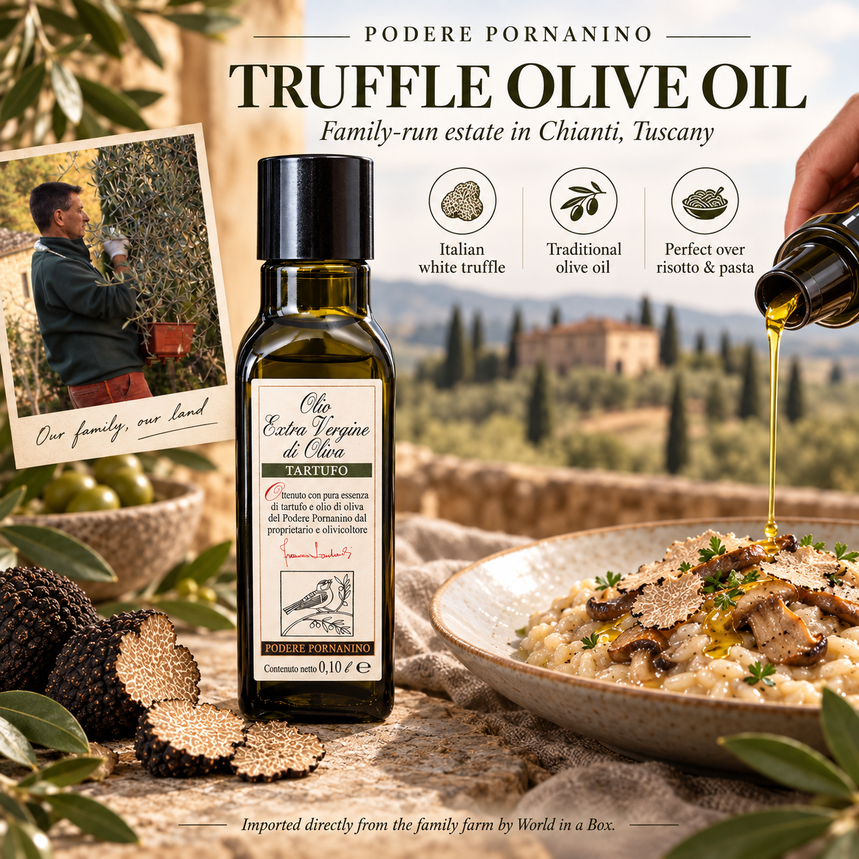 Truffle Extra Virgin Olive Oil – Tuscany, Italy | 100ml