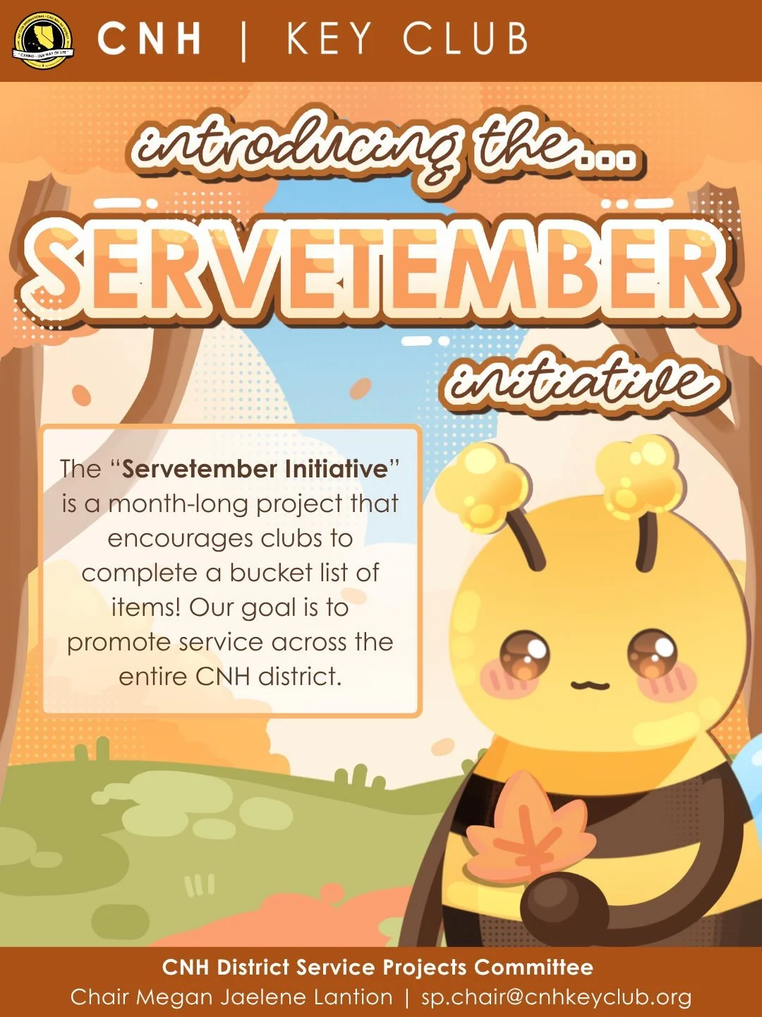 WHAT&rsquo;S SERVIN&rsquo; CNH?! 

Do you feel that cool breeze? 🍂💨 it&rsquo;s a new season of service on the way! That means..SERVE-TEMBER IS HERE! 😱 This month-long service initiative encourages YOU 🫵 to participate in various different service