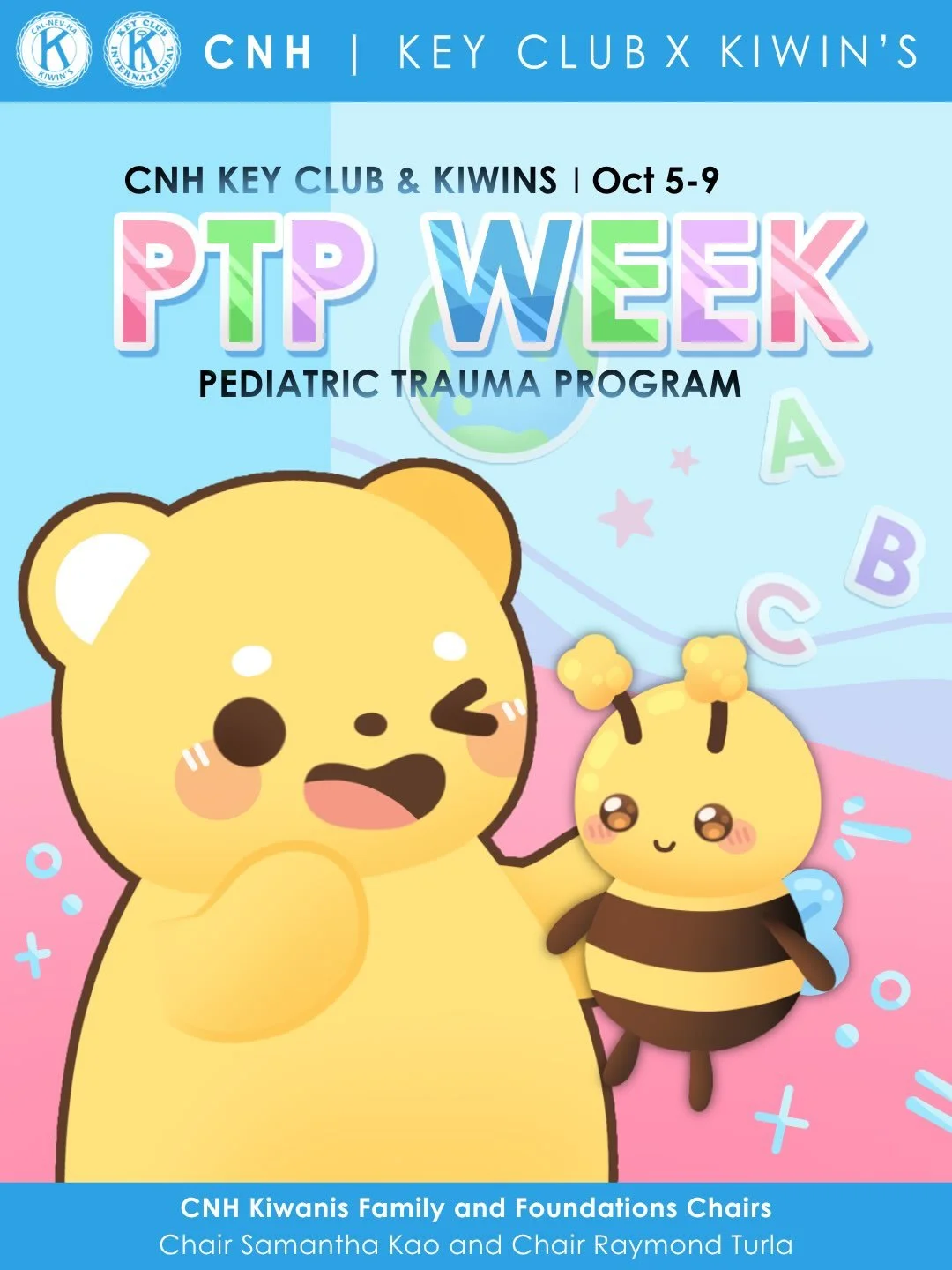 HALLOOO CNH KIWIS 🧸 &amp; KEY CLUBBERS 🔑!! 

This week is PTP Week also known as Pediatric Trauma Prevention Week! &hearts;️

Throughout the week, we&rsquo;ll be celebrating and raising awareness 📢 of the importance of injury prevention for 👶 chi