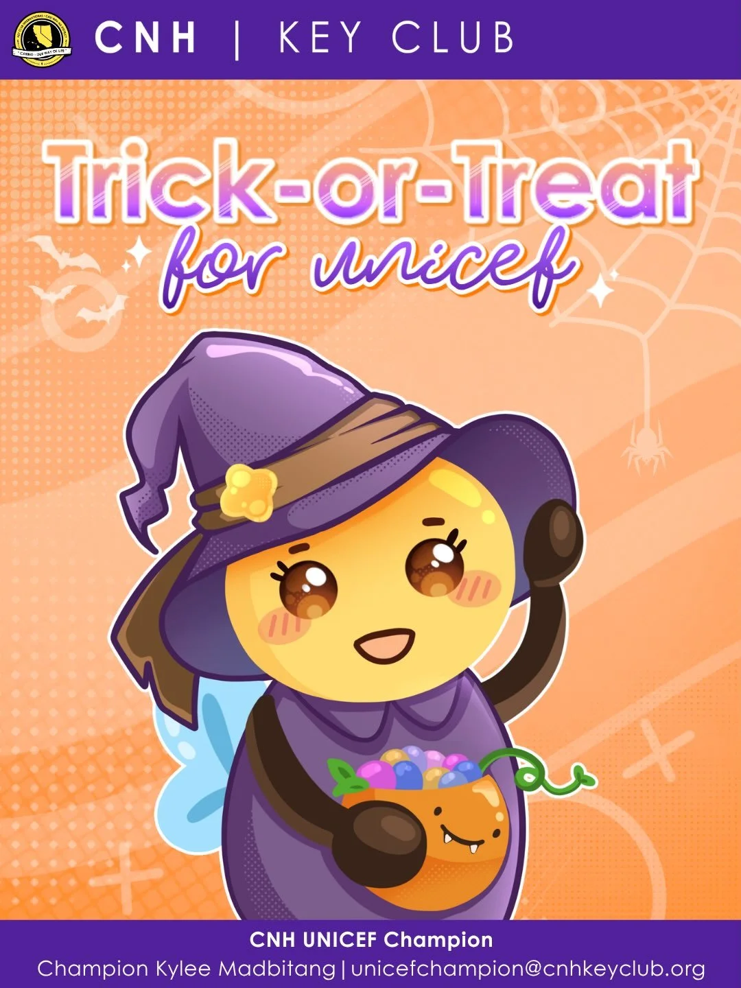 TRICK OR TREAT CNH!&nbsp;🎃

It&rsquo;s October 👻 and you know what that means... our annual campaign, TRICK OR TREAT FOR UNICEF‼️

Come join Key Clubbers around the world 🌎 for this impactful month by fundraising&nbsp;or showing YOUR&nbsp;🫵 suppo