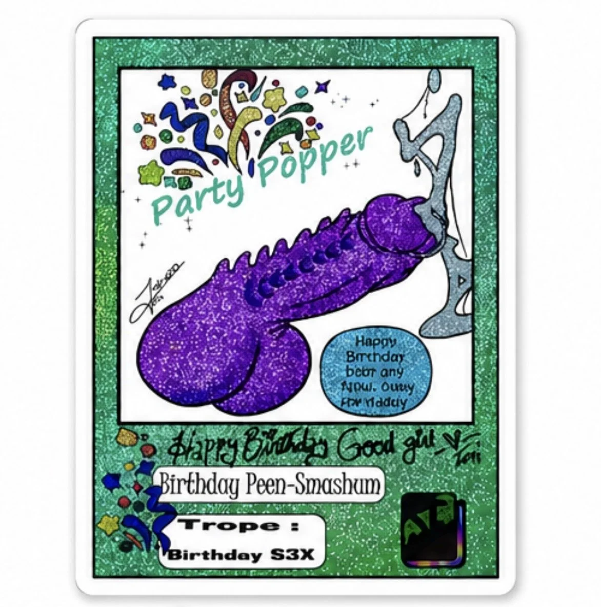 Party Popper Sticker