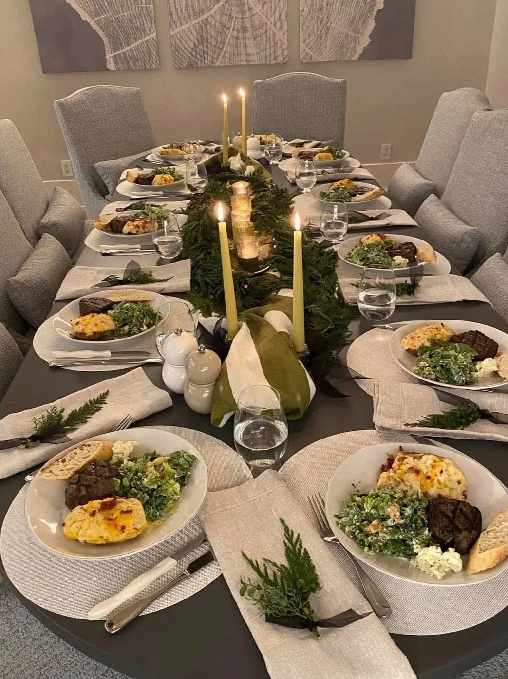 In home hosting in Charlotte, NC small events florals dinner parties holiday decorations concierge services