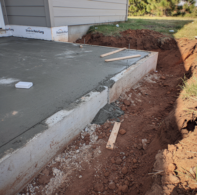 How an Addition Foundation Ties Into an Existing Slab