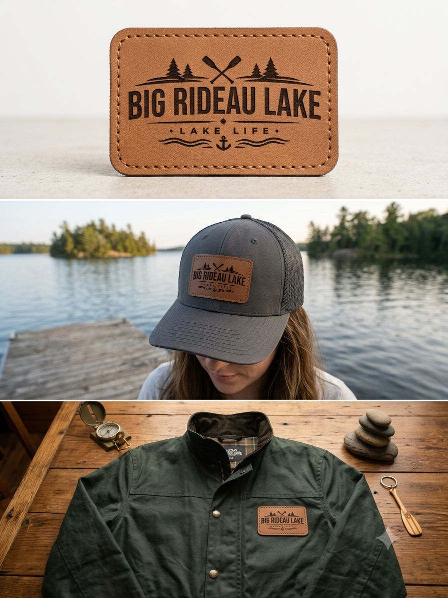 Custom Laser Engraved Leather Patches