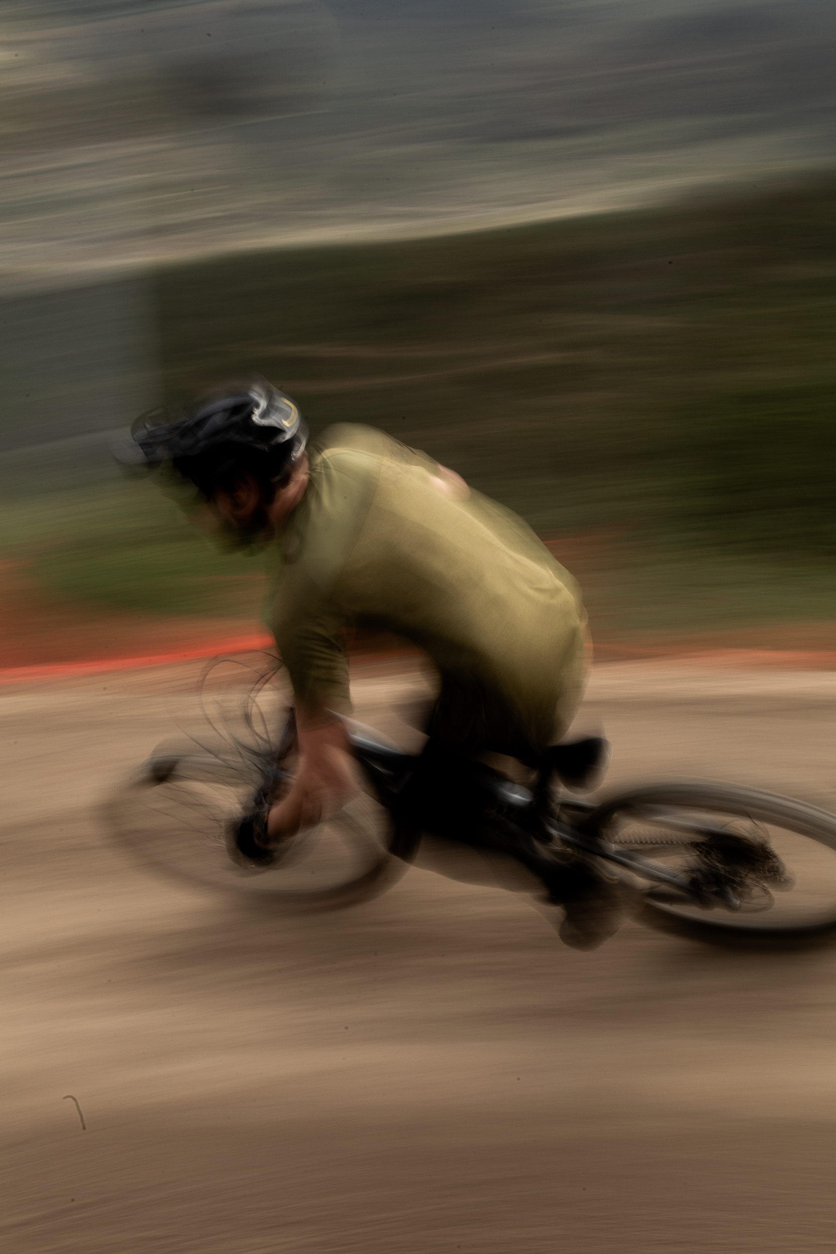 Mountain biking uphill and downhill in the Rocky Mountains near Denver, Colorado.