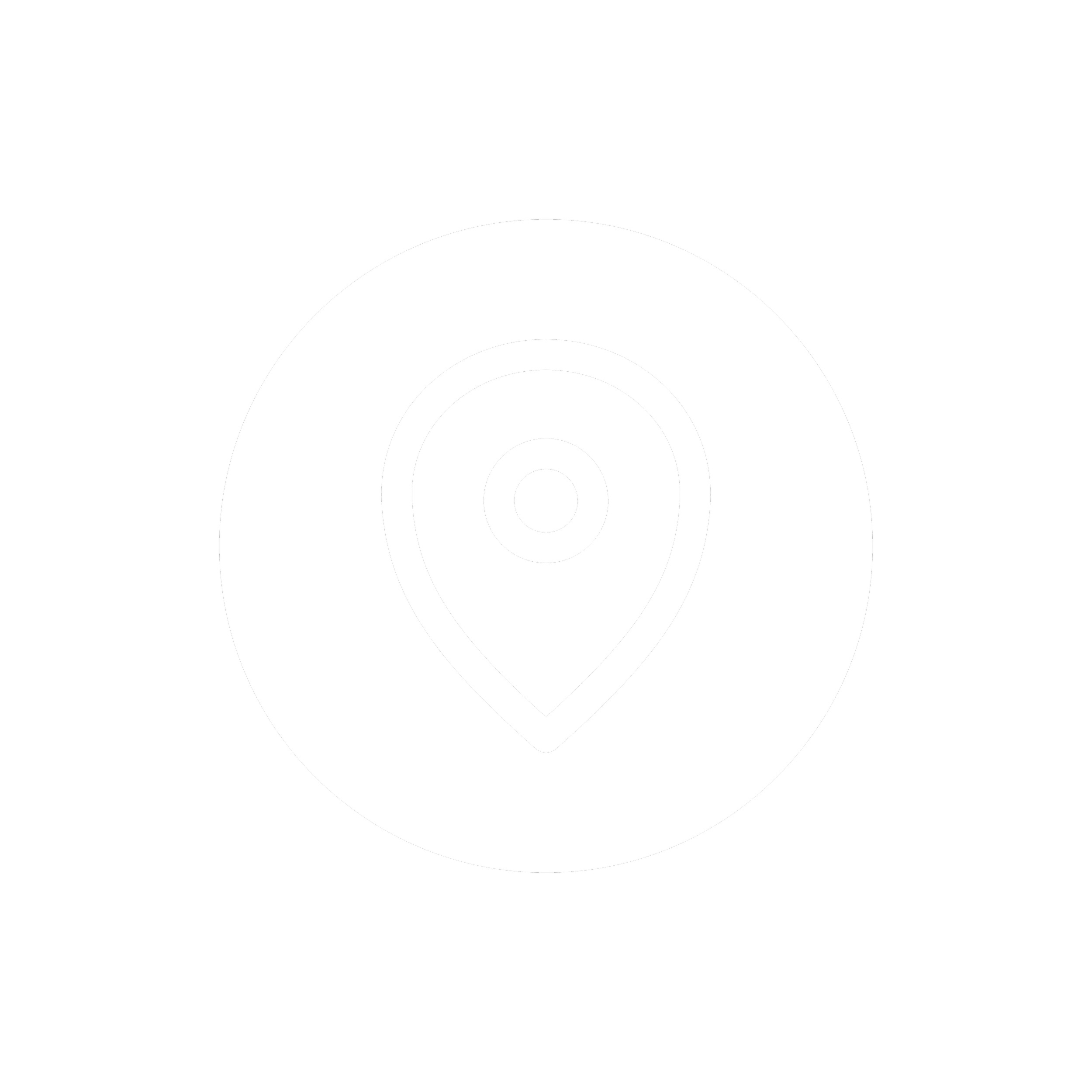 A black and white target symbol with concentric circles and a point marker in the center.