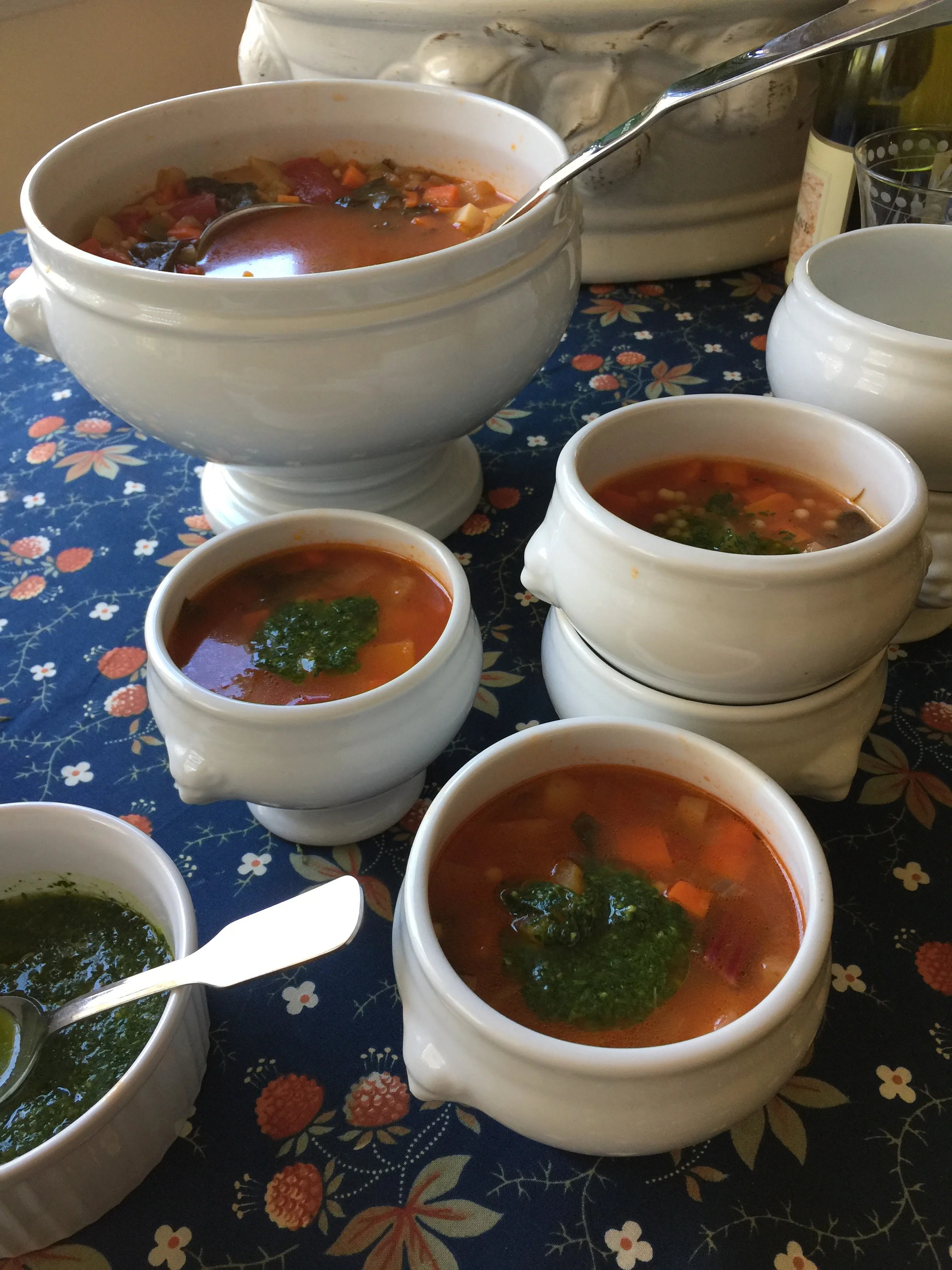 Winter Vegetable Soup with Pistou