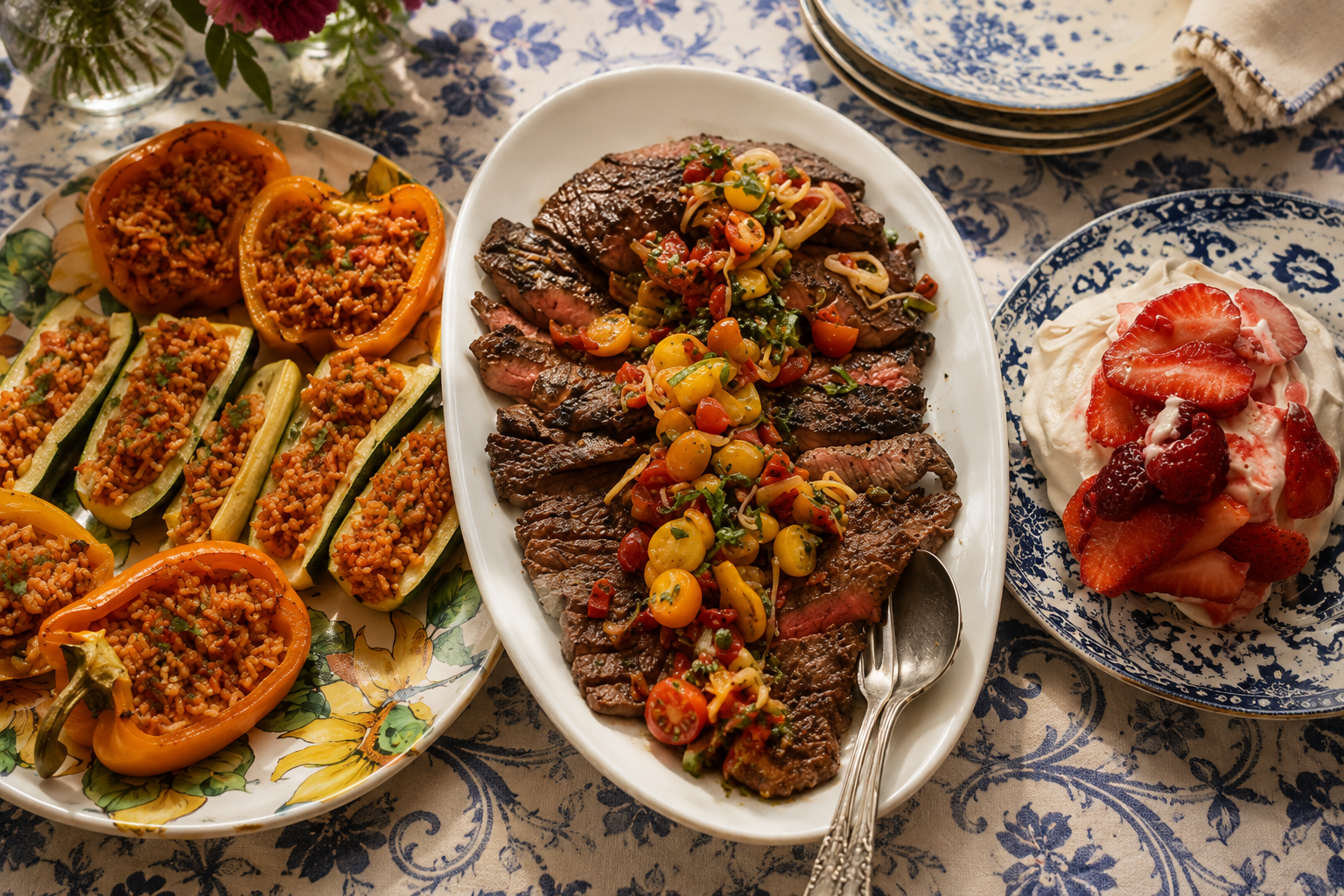 Spring Colors Abound Menu