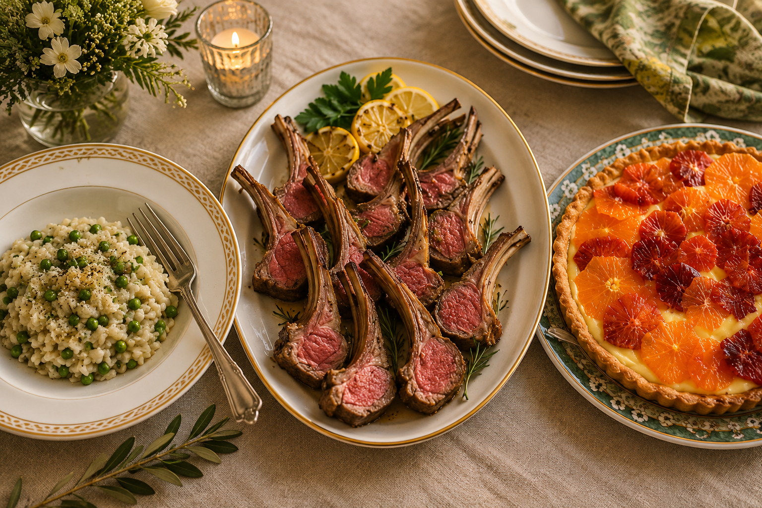 Mint and Citrus Spring Menu