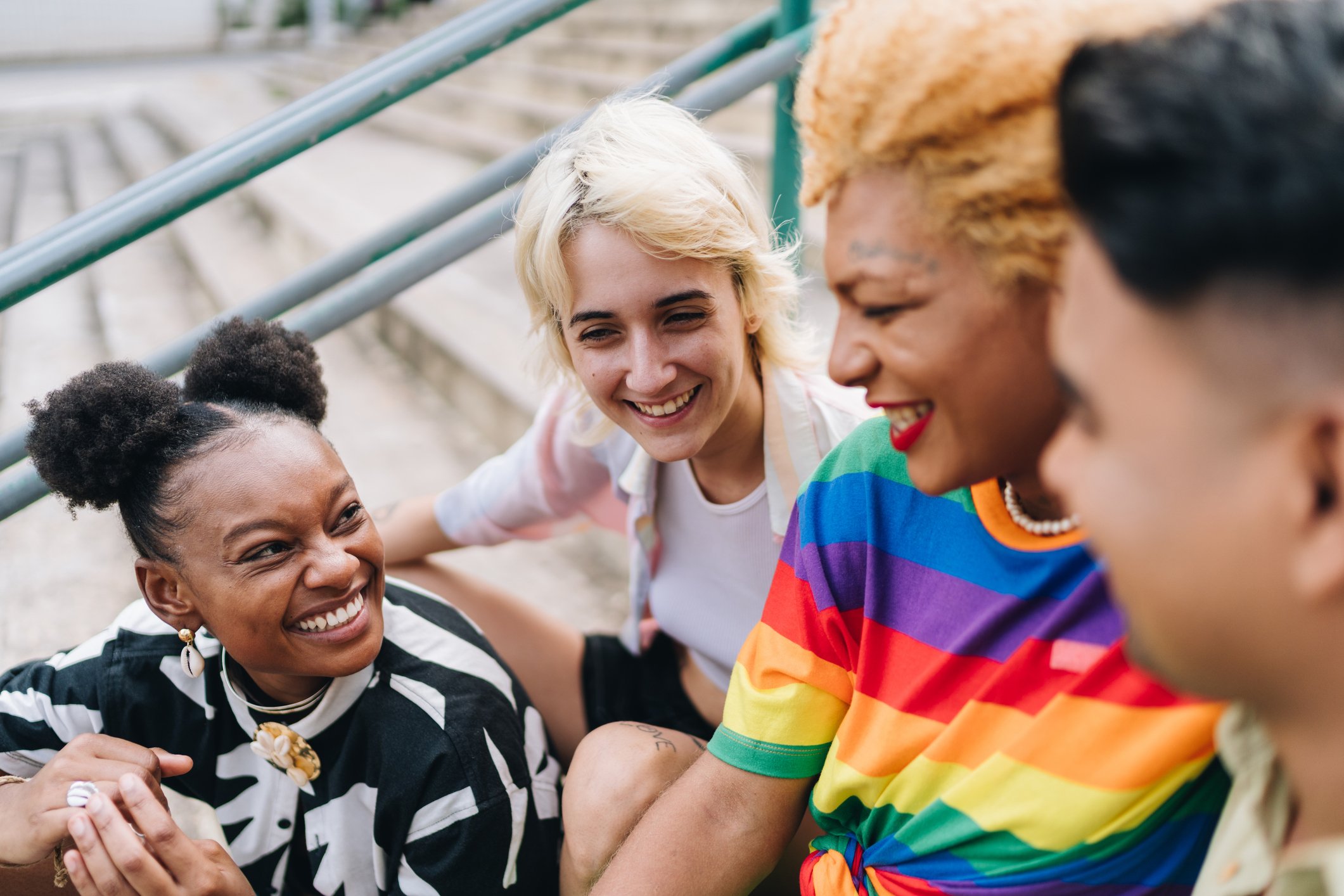Adults enjoying positive social connection and emotional wellness together