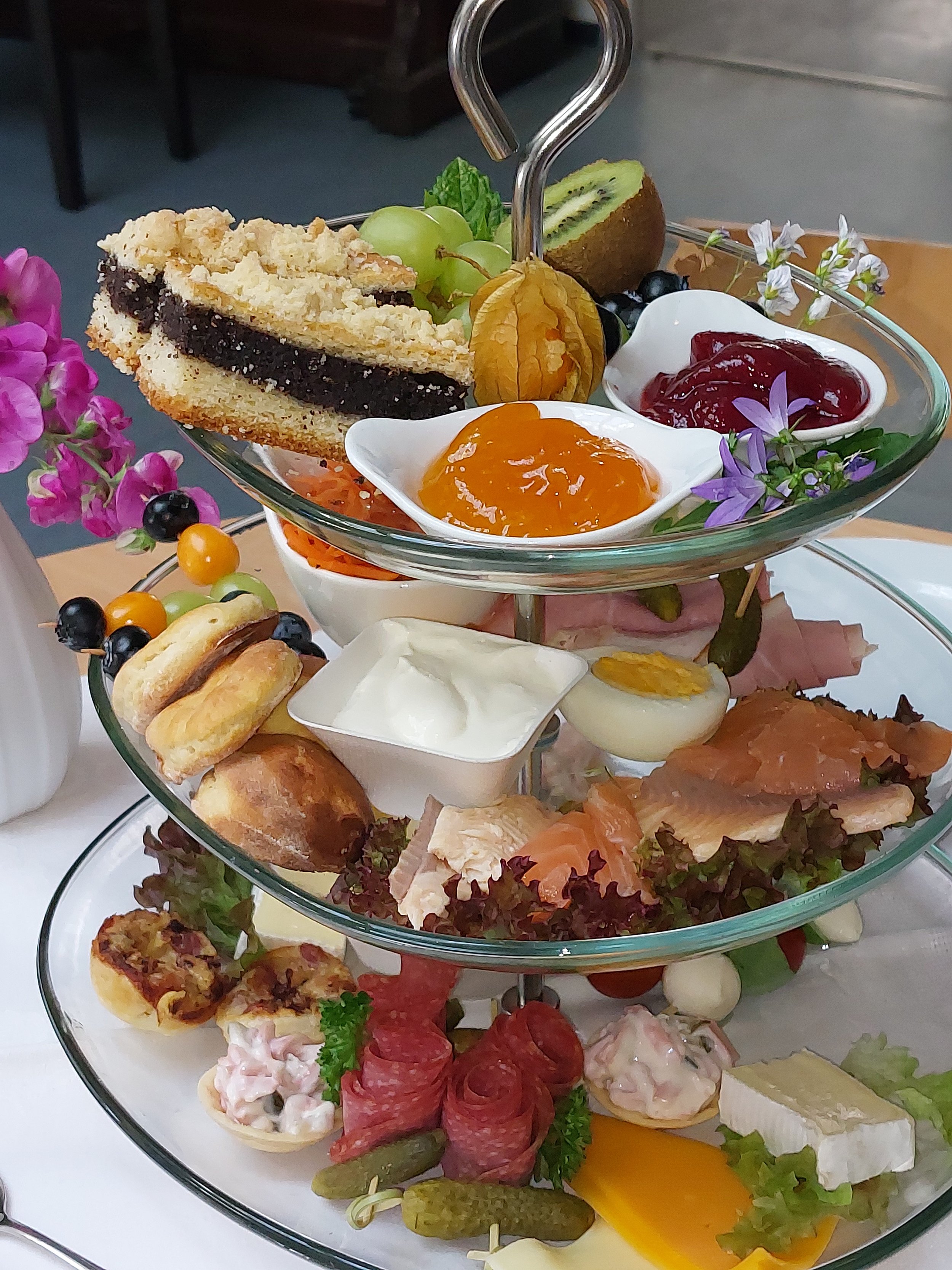Etageren Frühstück