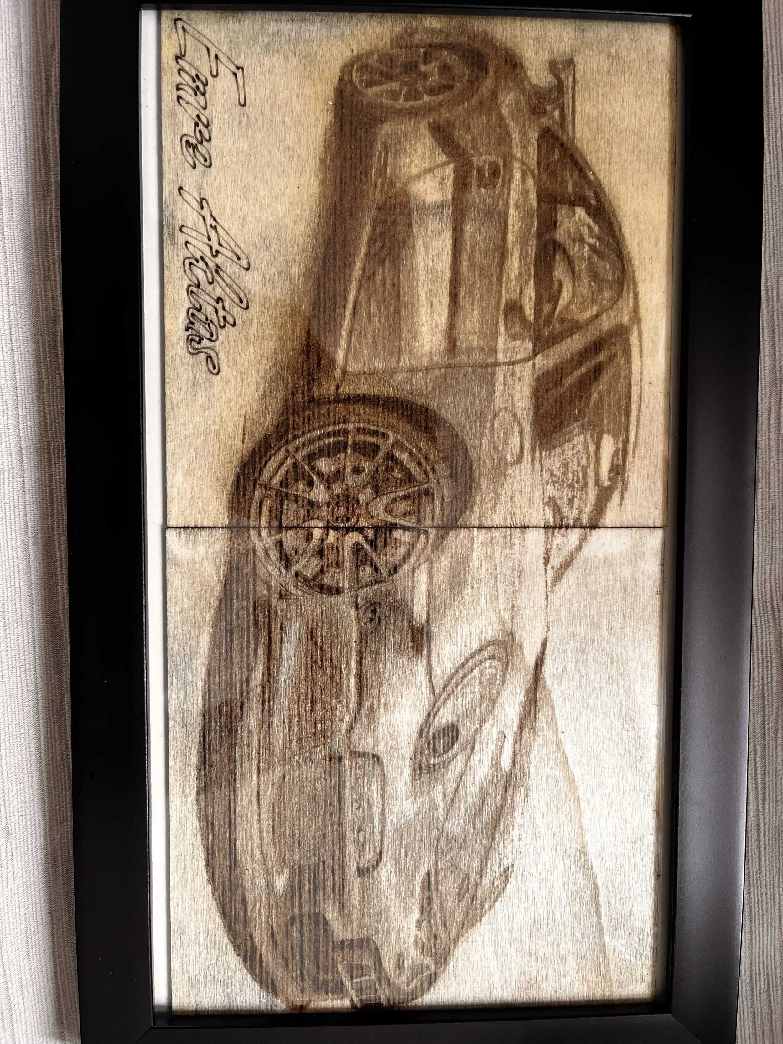 Medium Wood Engraving