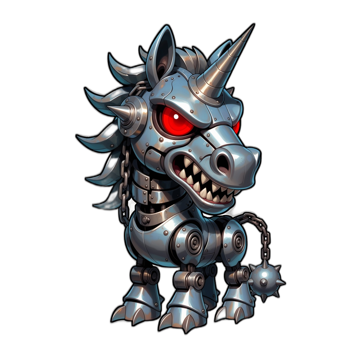 Rusty the battle unicorn