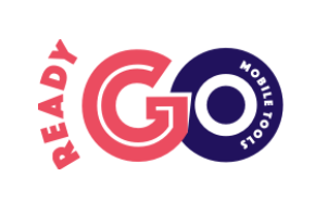 Logo with stylized text reading 'Ready Go Mobile Tools' in pink, red, and navy blue colors.