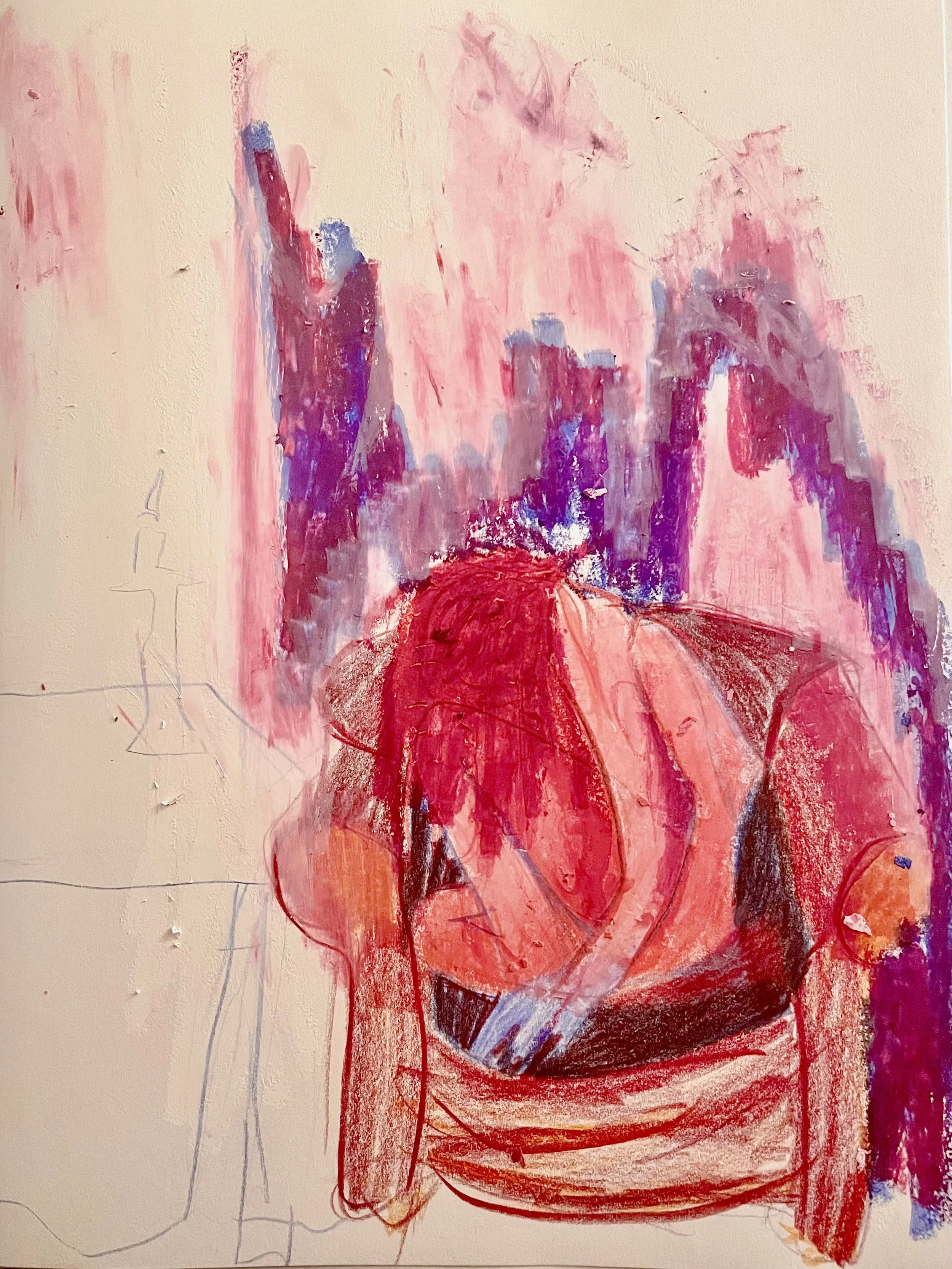 Crunch / 
11"x14"
Oil pastel and pencil on paper
2024