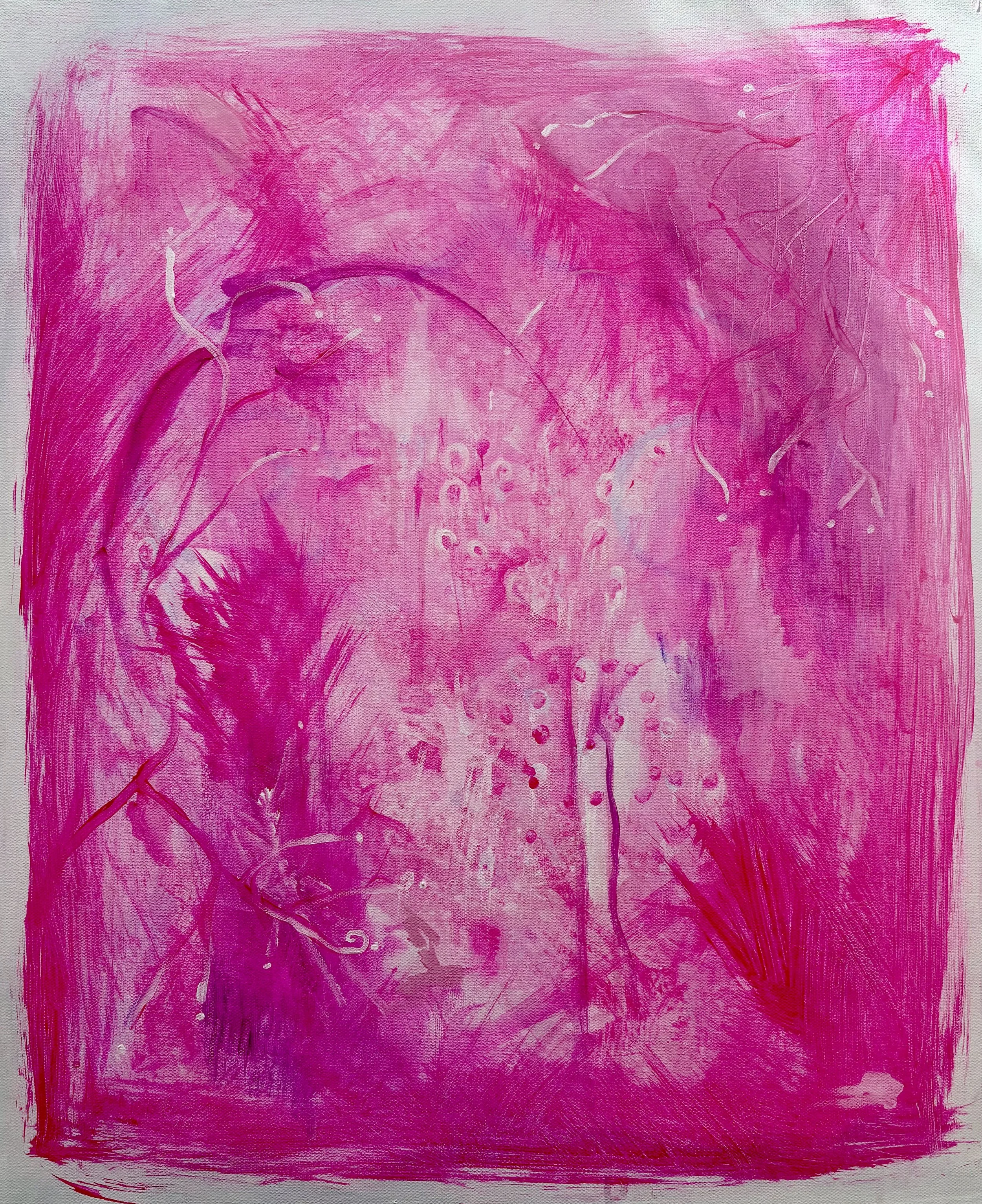 Pink Dream / 
11"x14"
Acrylic on canvas paper
2025