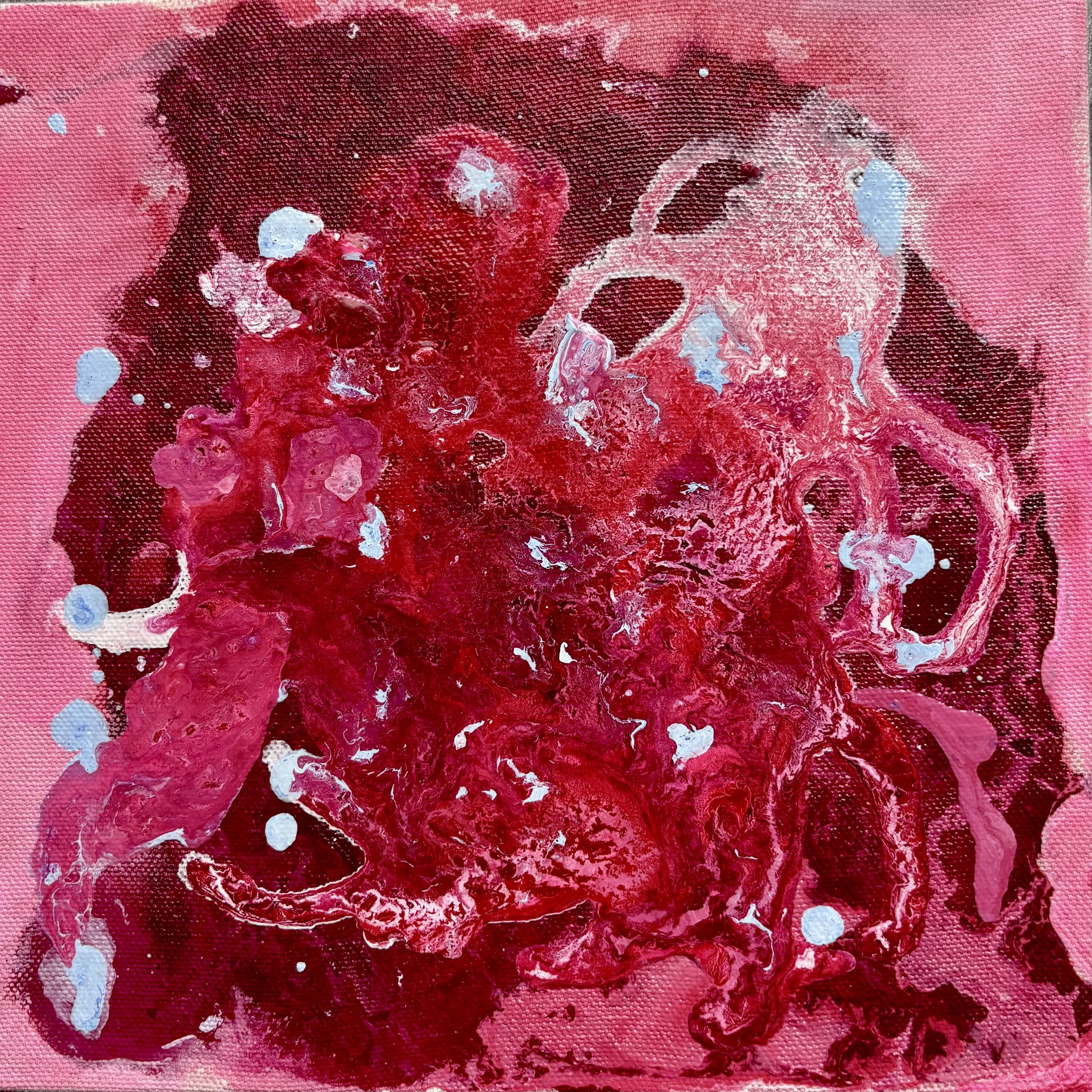 Utero 2 / 
9"x9"
Acrylic on canvas
2026