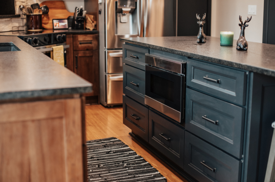 island with appliances
