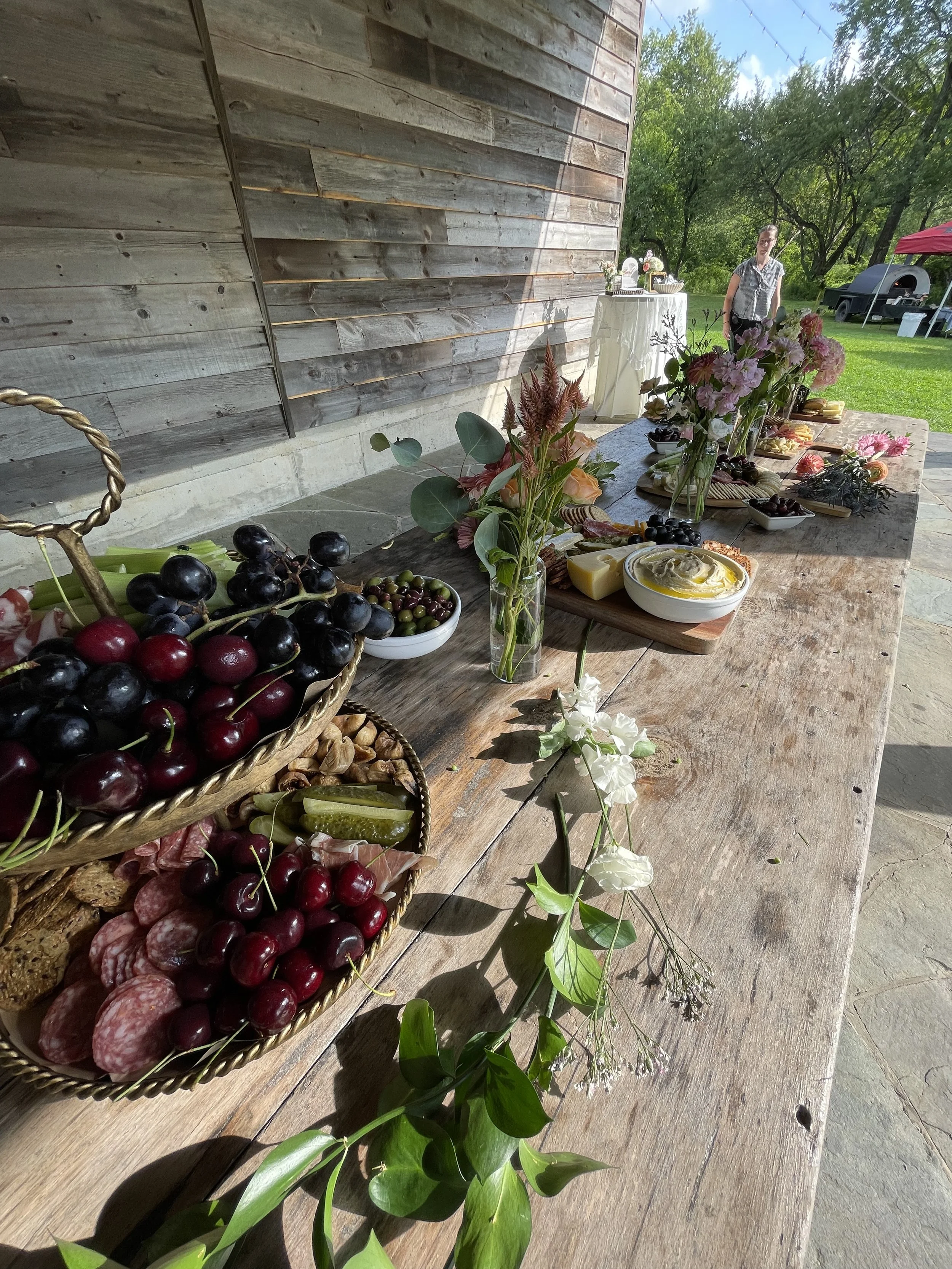 antipasto spread at a farm to table private chef event catering south florida palm beach