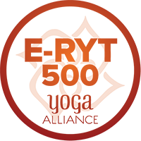 Yoga Alliance accreditation badge.