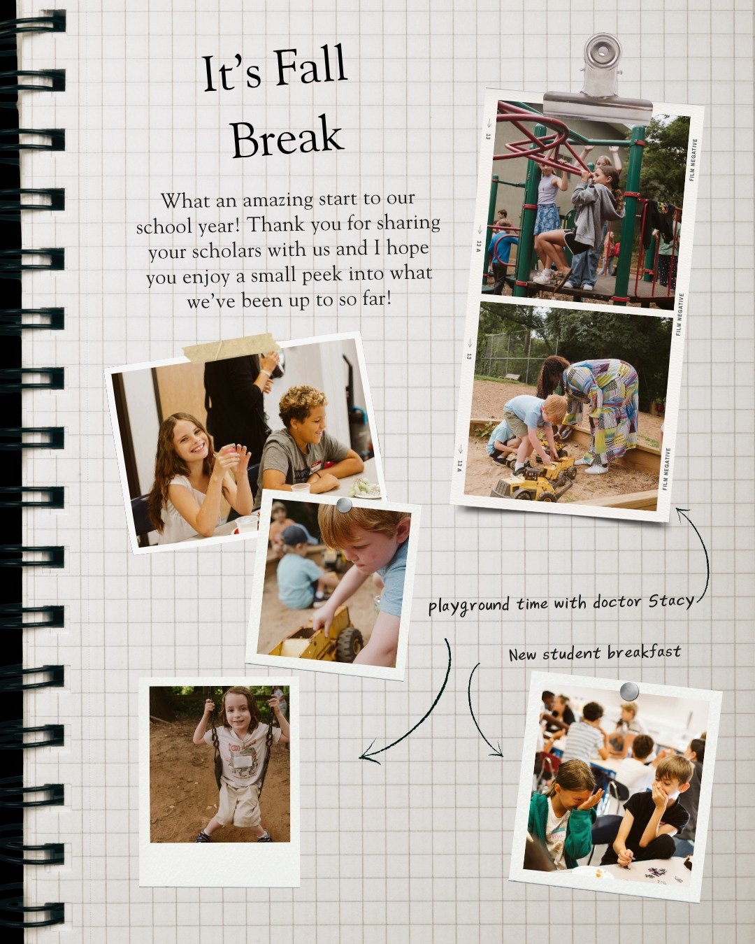 🍁🌻HAPPY FALL BREAK!! 🌻🍂

This is just one small peek into all that we have been doing this year at Evergreen! We&rsquo;ve been diving deep into curriculum, taking trips to reinforce all that our scholars are learning and to introduce new topics. 