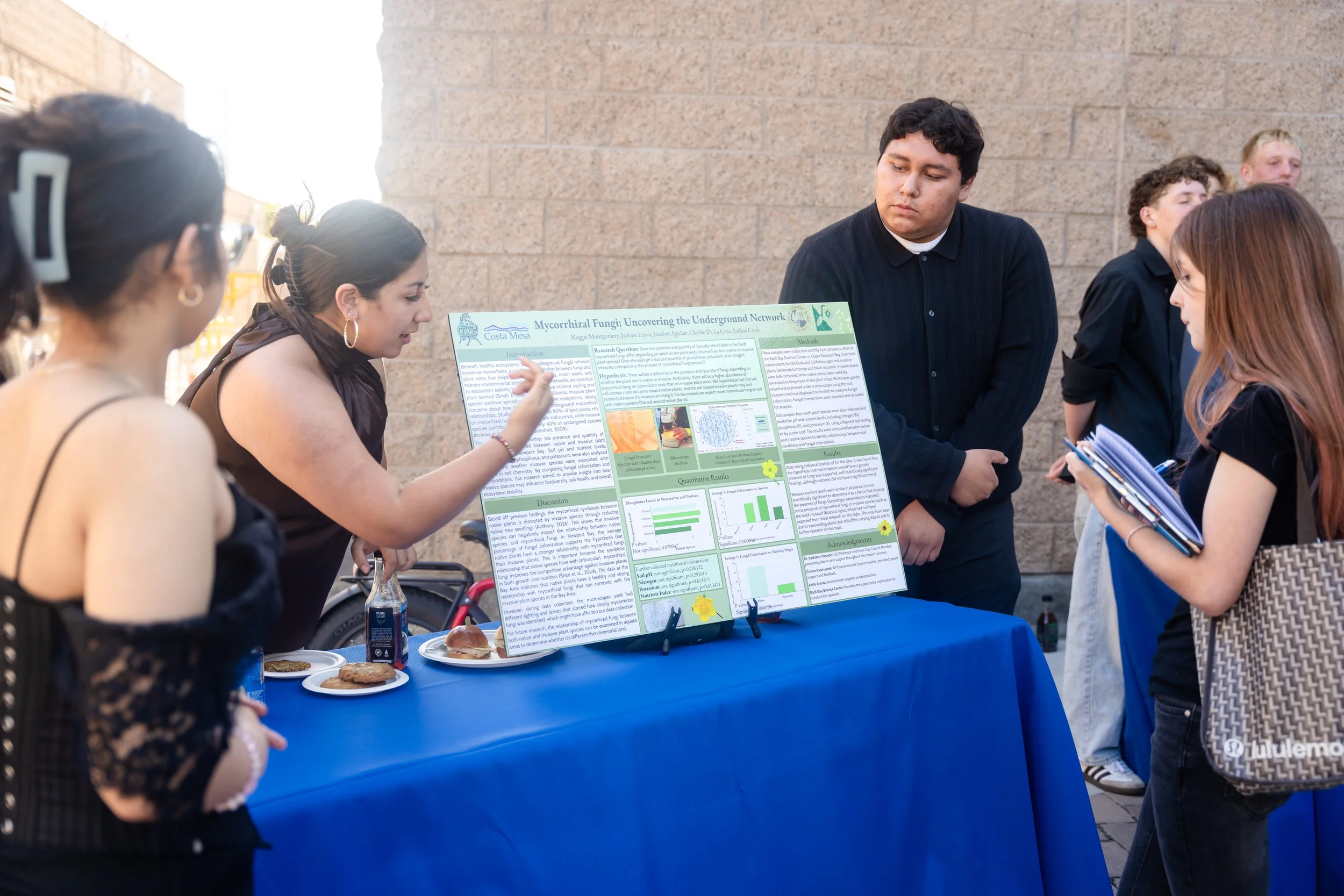 image of students presenting their poster 