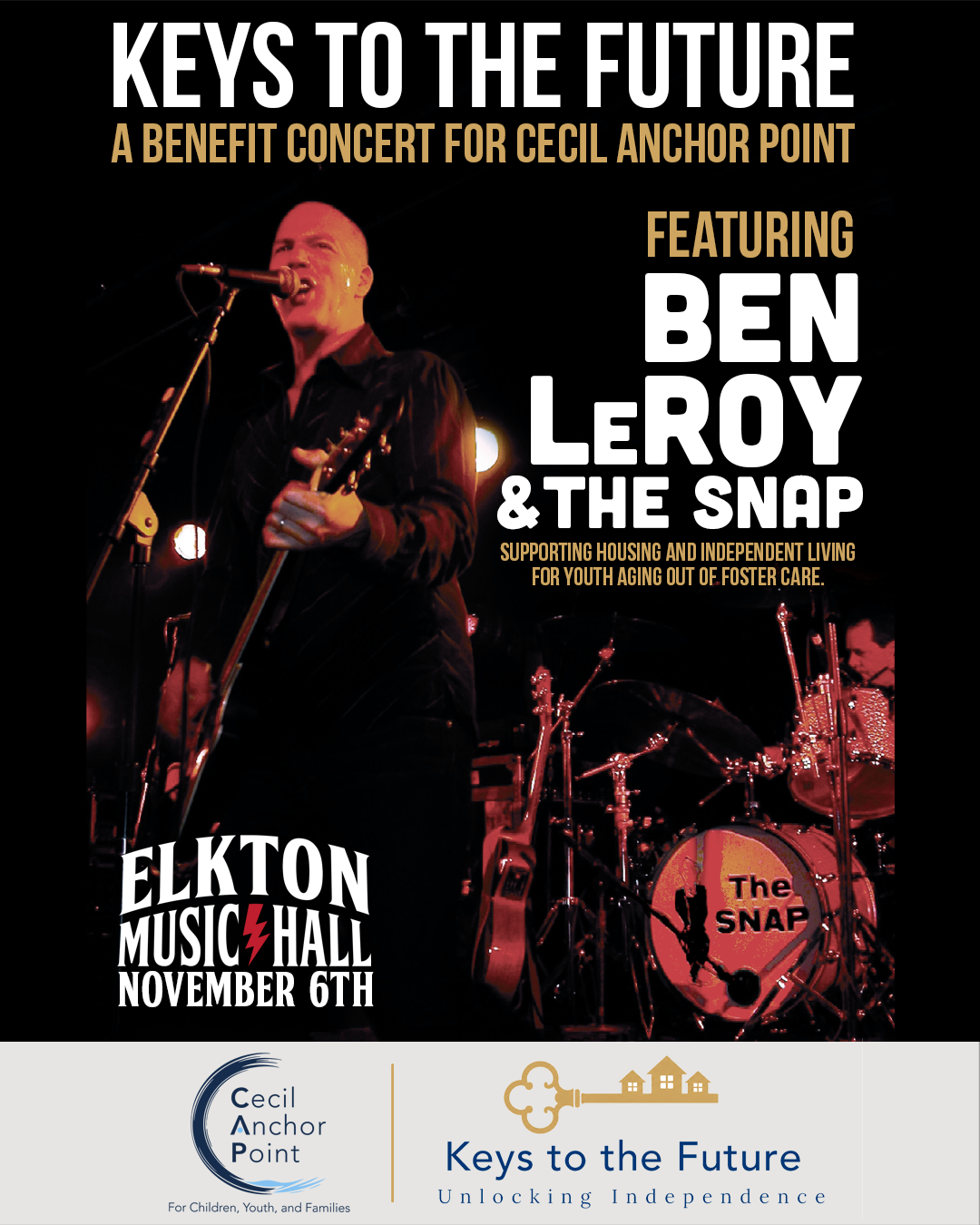 The Snap at Elkton Music Hall: A Benefit for Keys to the Future