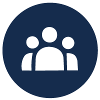 Icon of three people in a group.