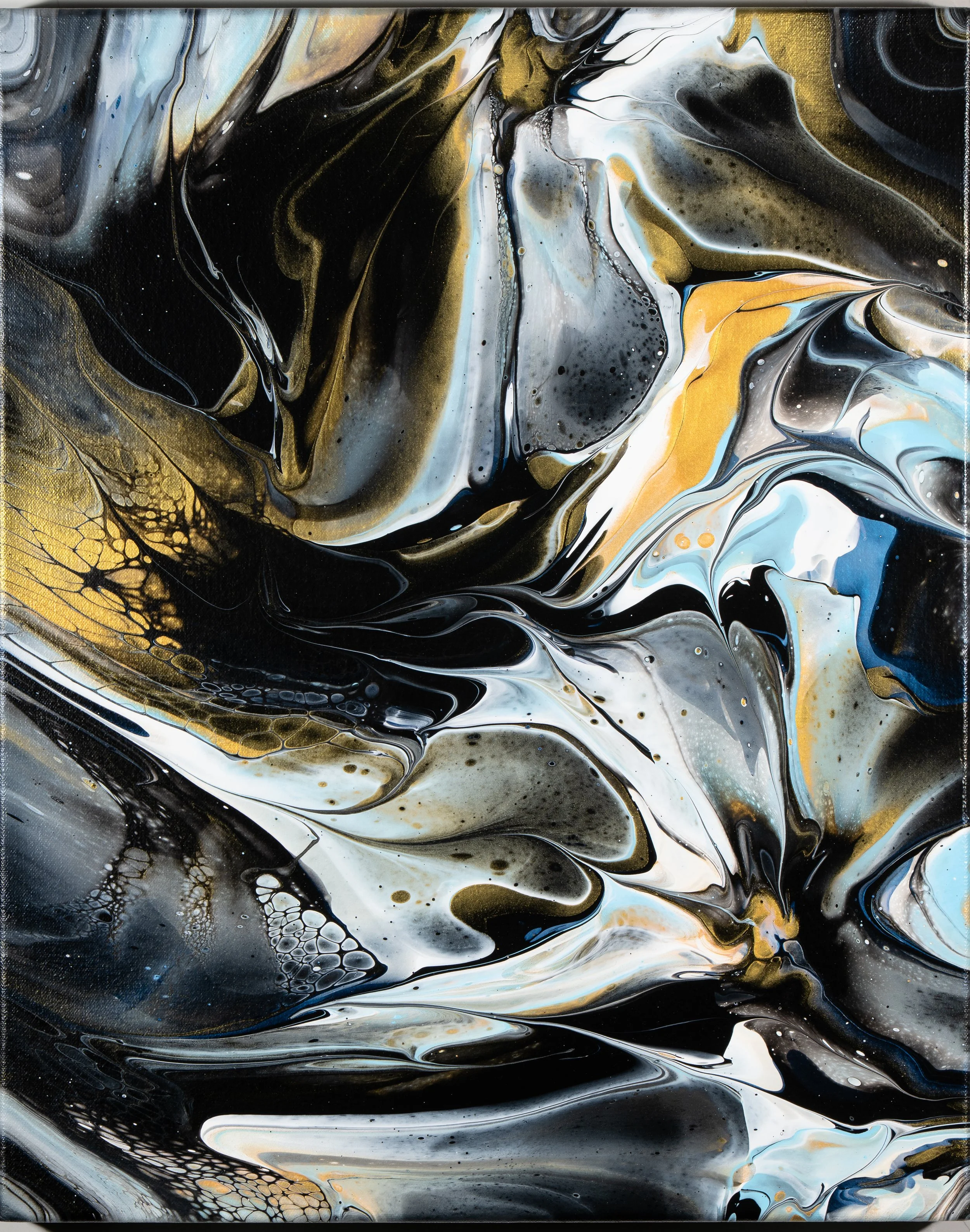 Elegant Swirl Canvas Art - 16 x 20 Inch