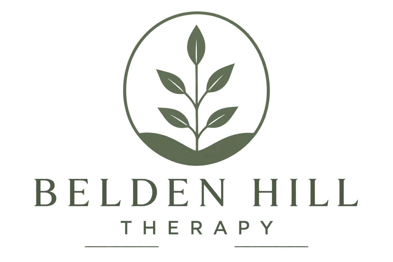 Beckenhill Therapy logo with a circular emblem containing a stylized plant, and the words 'BECKENHILL THERAPY' below.