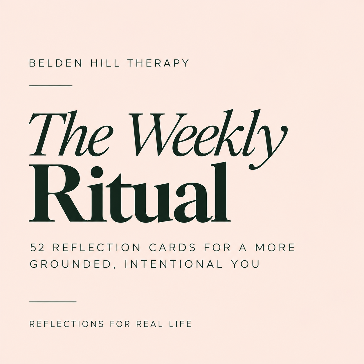 The Weekly Ritual
