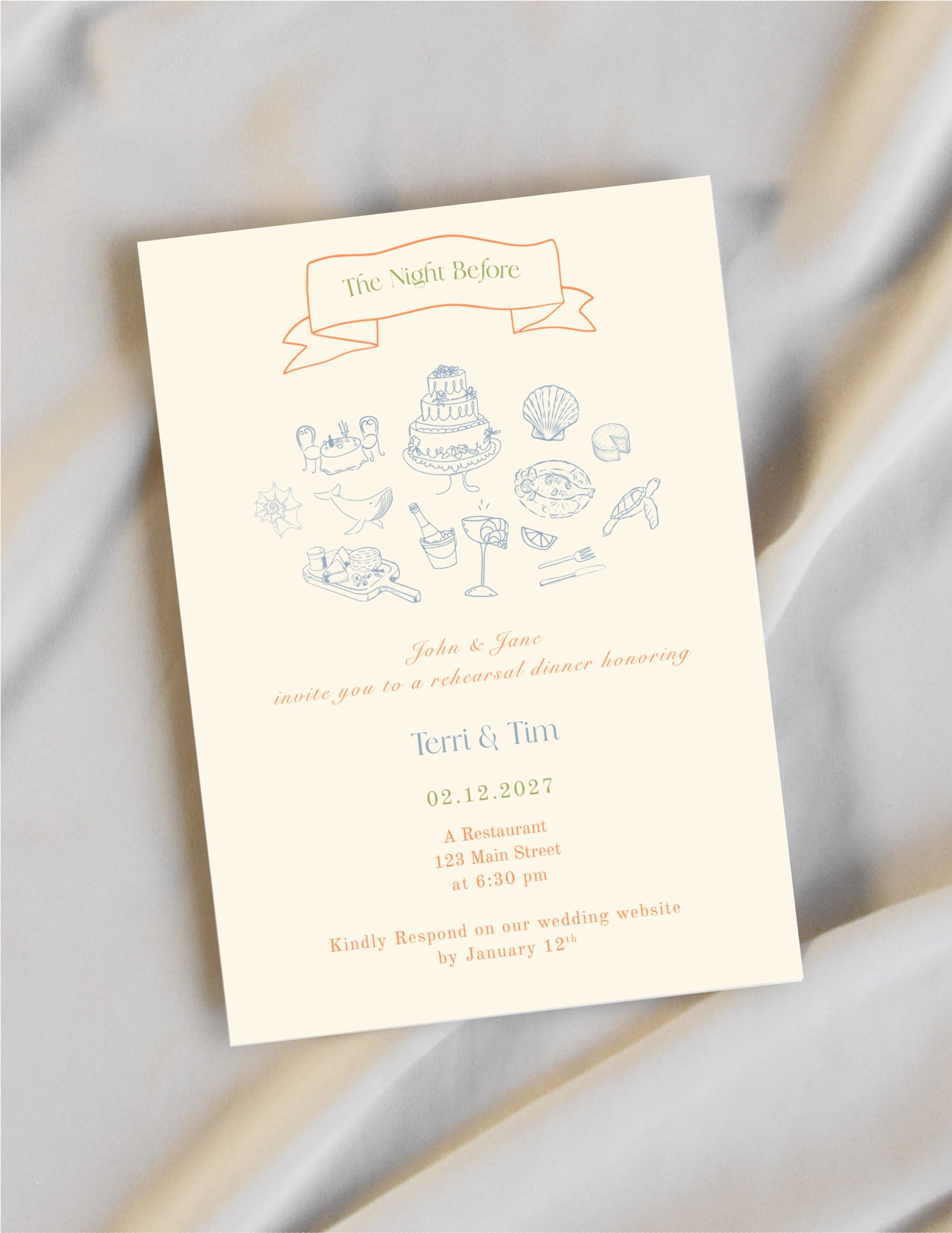 Don&rsquo;t forget the night before. 🌊✨

From rehearsal dinners to welcome parties, custom invitations help make every part of your wedding weekend feel cohesive and intentional. Because every celebration deserves beautiful stationery.

#NJWedding #