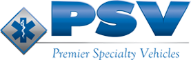 Logo with blue text 'PSV' and a medical symbol to the left.