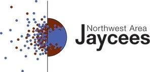 Logo for Northwest Area Jaycees featuring a circular design with dots and the text 'Northwest Area Jaycees'
