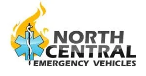 North Central Emergency Vehicles logo with a blue star of life and a firefighter helmet.