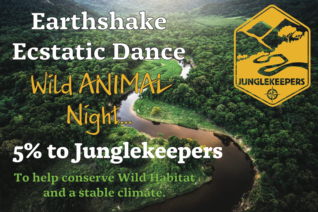 EARTHSHAKE WILD ANIMAL NIGHT 5 PERCEBNT TO JUNGLEKEEPERS POSTER.png