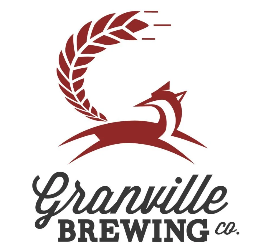 Logo of Granville Brewing featuring a stylized fox and an ear of wheat.