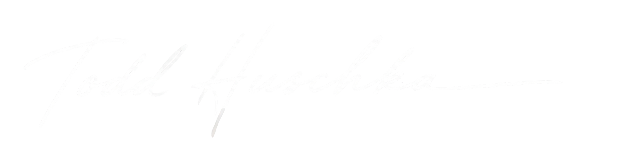 Stylized white signature that reads 'Todd Huschka' on a black background.