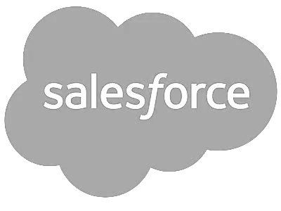 Gray cloud shape with the white Salesforce logo in the center.