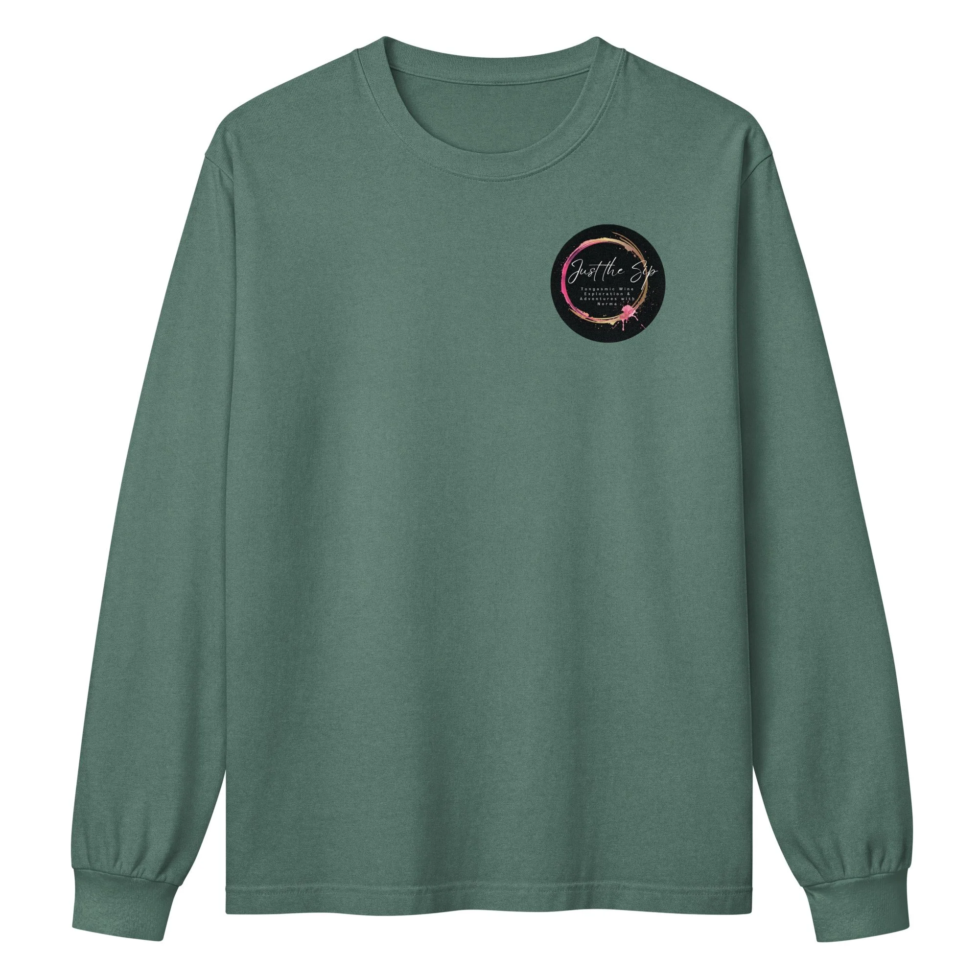 Keep It Simple, Sipsters: Unisex Garment-Dyed Long Sleeve Tee