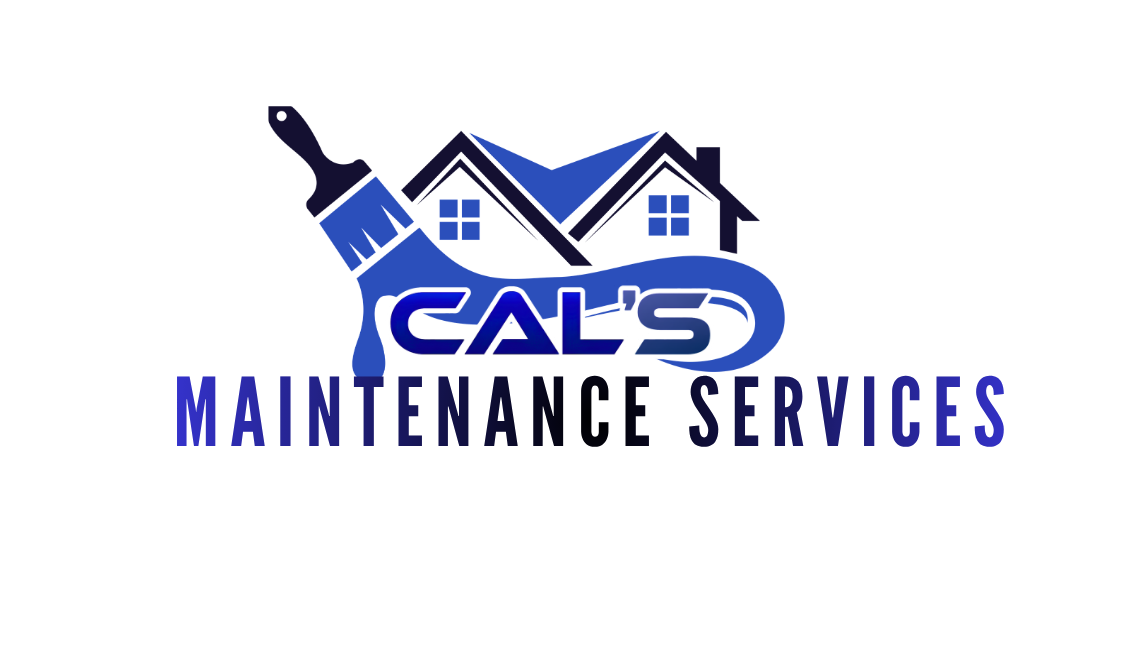 Logo for CAL'S, a home improvement or hardware store, featuring a house, a paintbrush, and a roof silhouette in blue, with the store name prominently displayed.