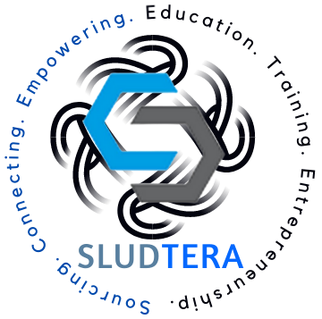 A circular logo with overlapping hexagons in blue, gray, and black, and text that reads 'Accelerate' and 'Innovation' around the edge.
