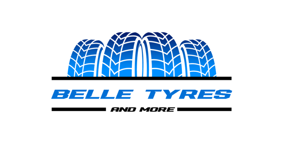 A stylized blue logo of tires with the text 'Bell Tyes' beneath it.