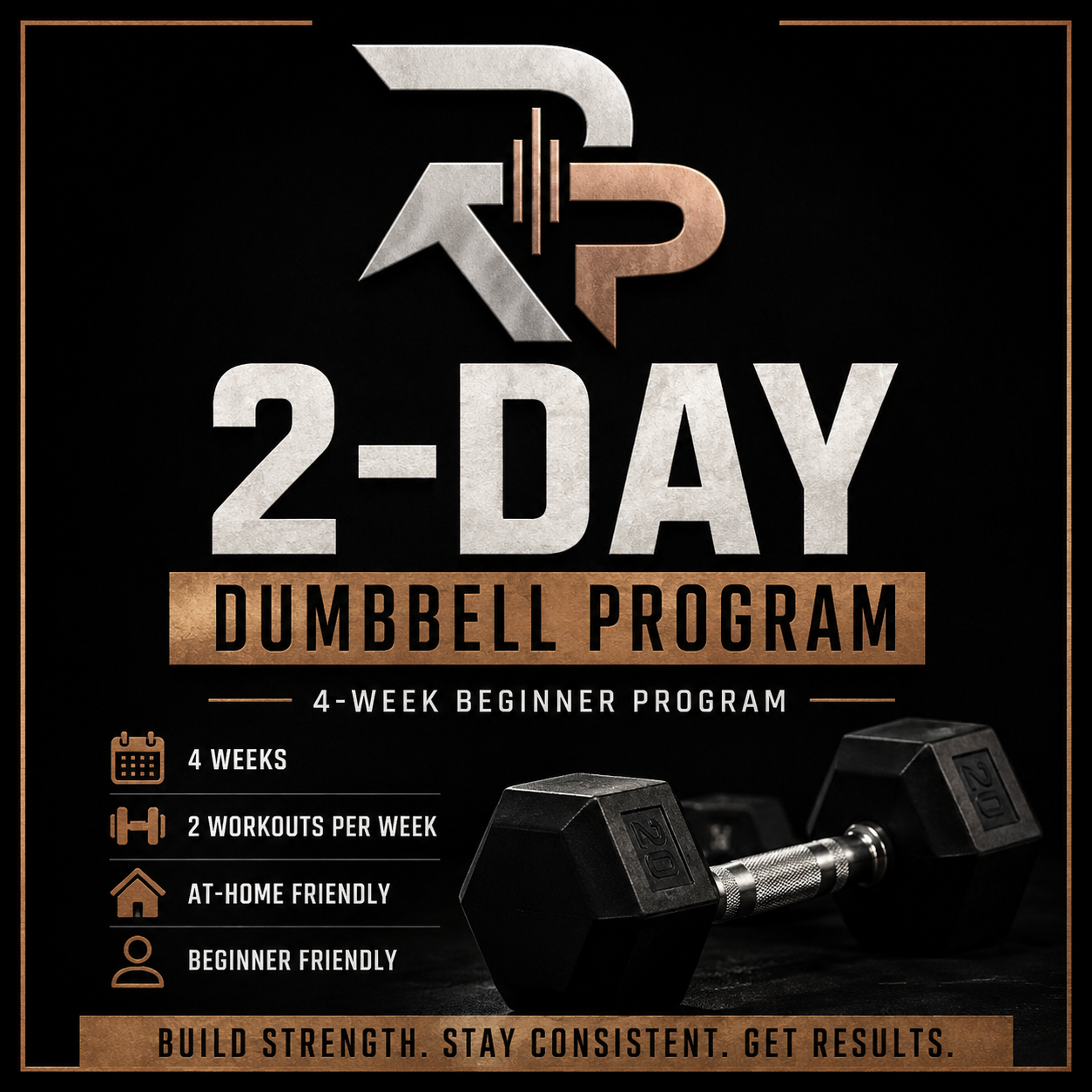At Home Dumbbell ONLY Program (2 days per week)