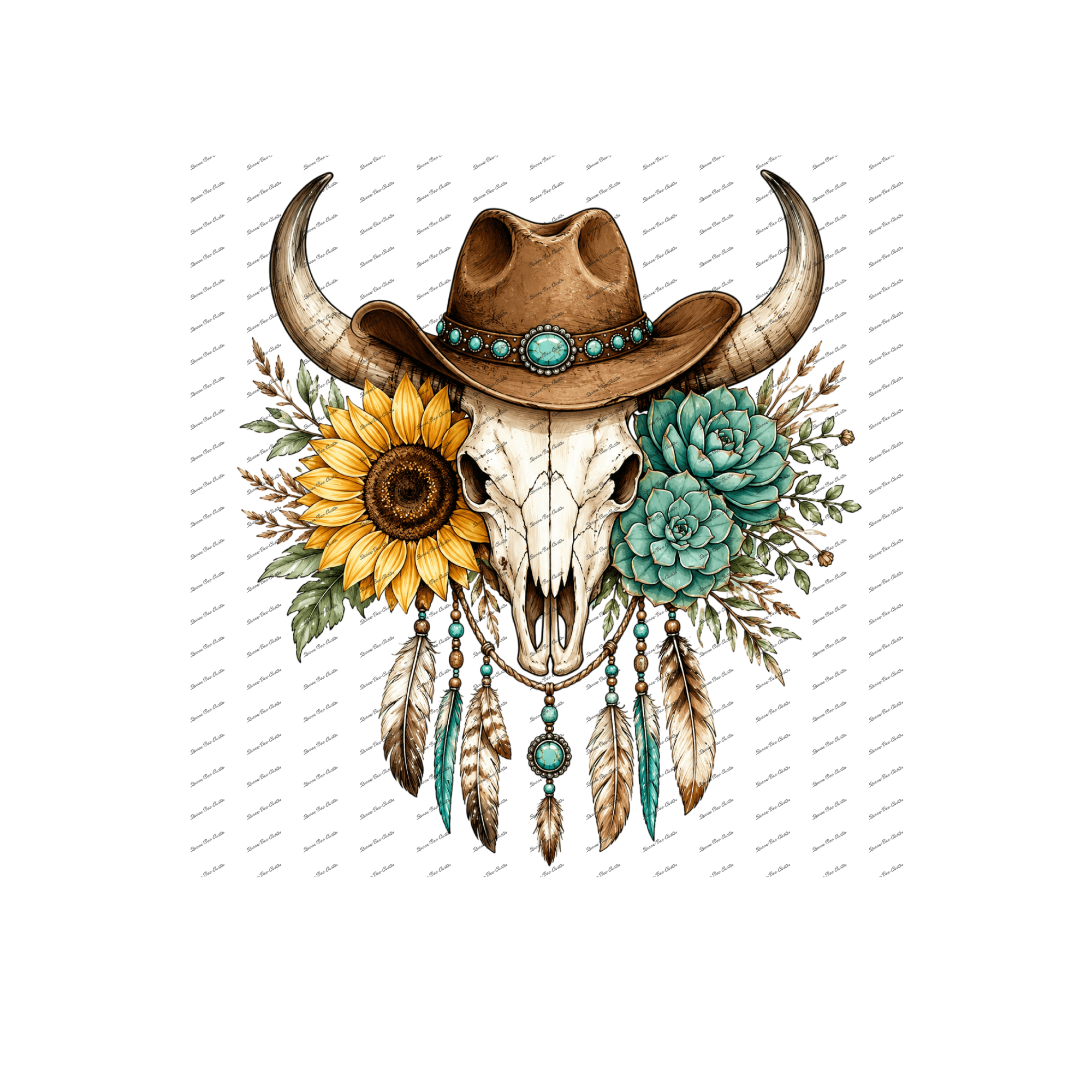 Skull+Sunflower+Dreamcatcher