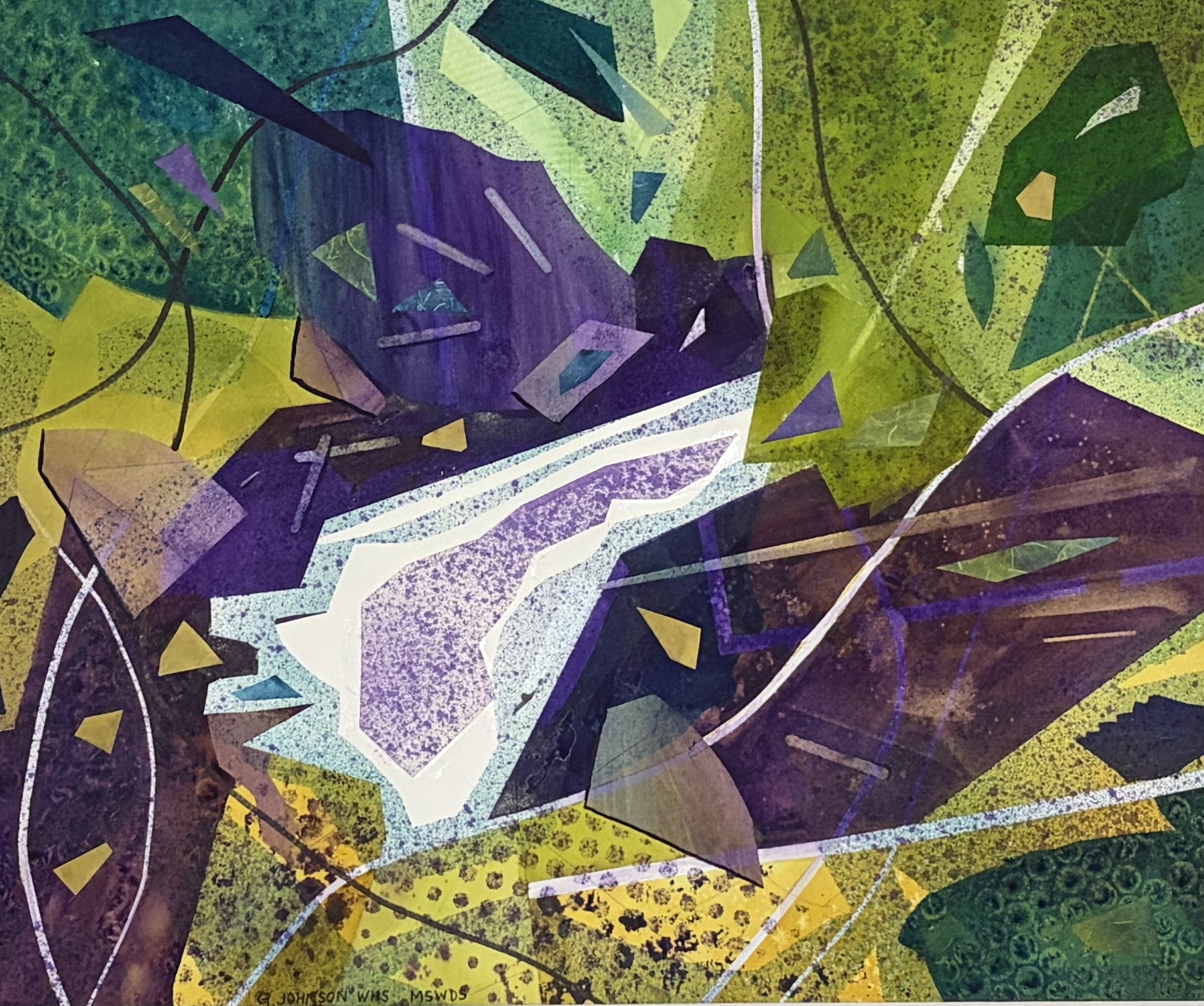 Forest Mosaic, Original Watercolor on Paper, Size:  15 X 20, Price:  $900, Print on Paper:  $125