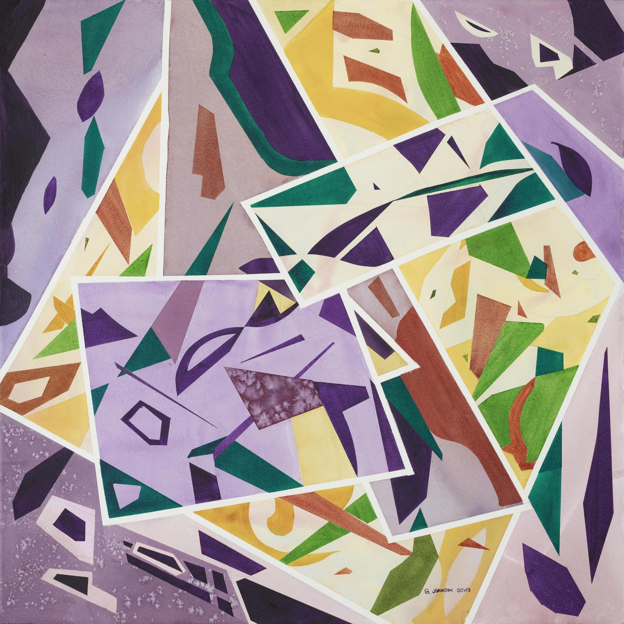 Shapes, Original Watercolor on Paper, Size: 22 X 22, Price:  $750, Print on Paper - $150